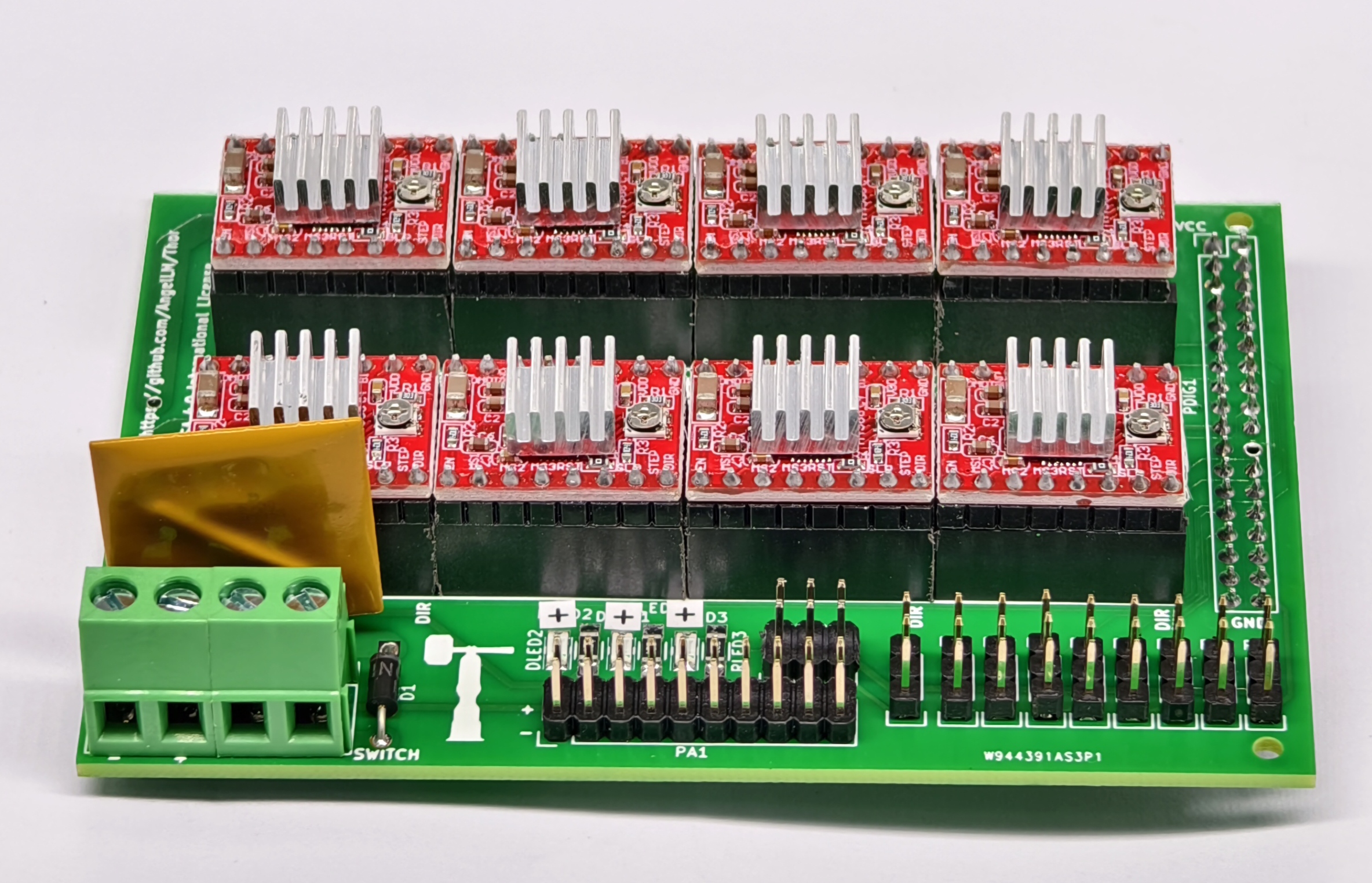 Custom Stepper Driver Board Top View